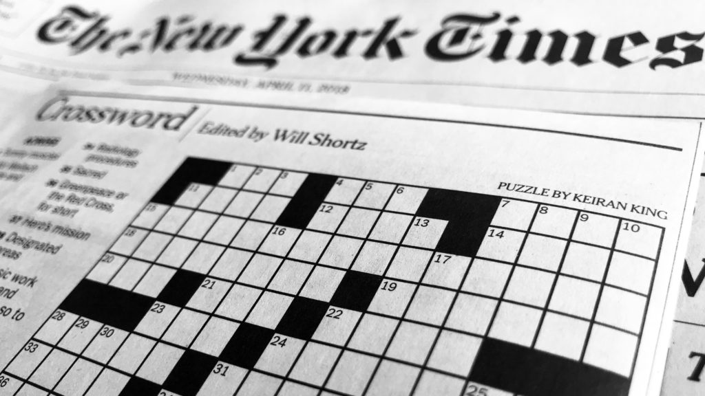 new york times first crossword editor